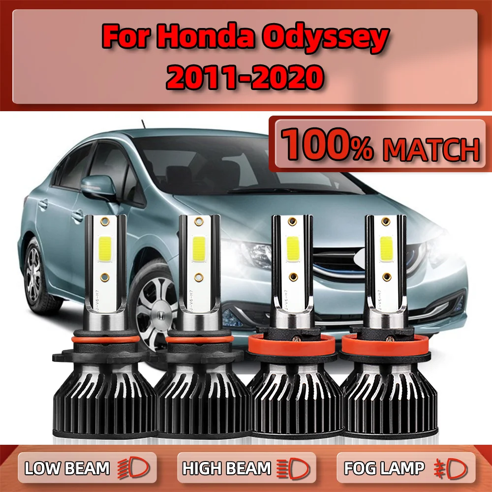 

LED Car Headlight 40000LM Turbo Auto Lamps 6000K White Car Lights 12V For Honda Odyssey 2011-2014 2015 2016 2017 2018 2019 2020
