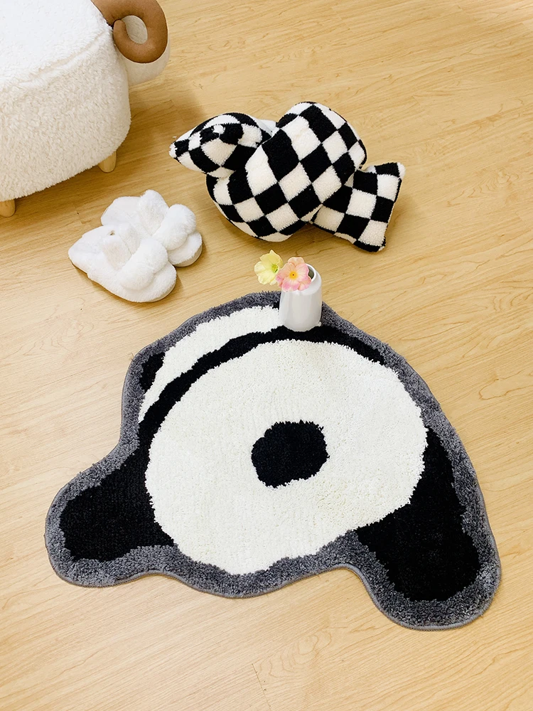 

Panda Tufted Rug Carpet Modern Floor Sofa side Chinese Mat Cozy Soft Absorbent Slip-resistant Living Room Chic Decoration 70x75