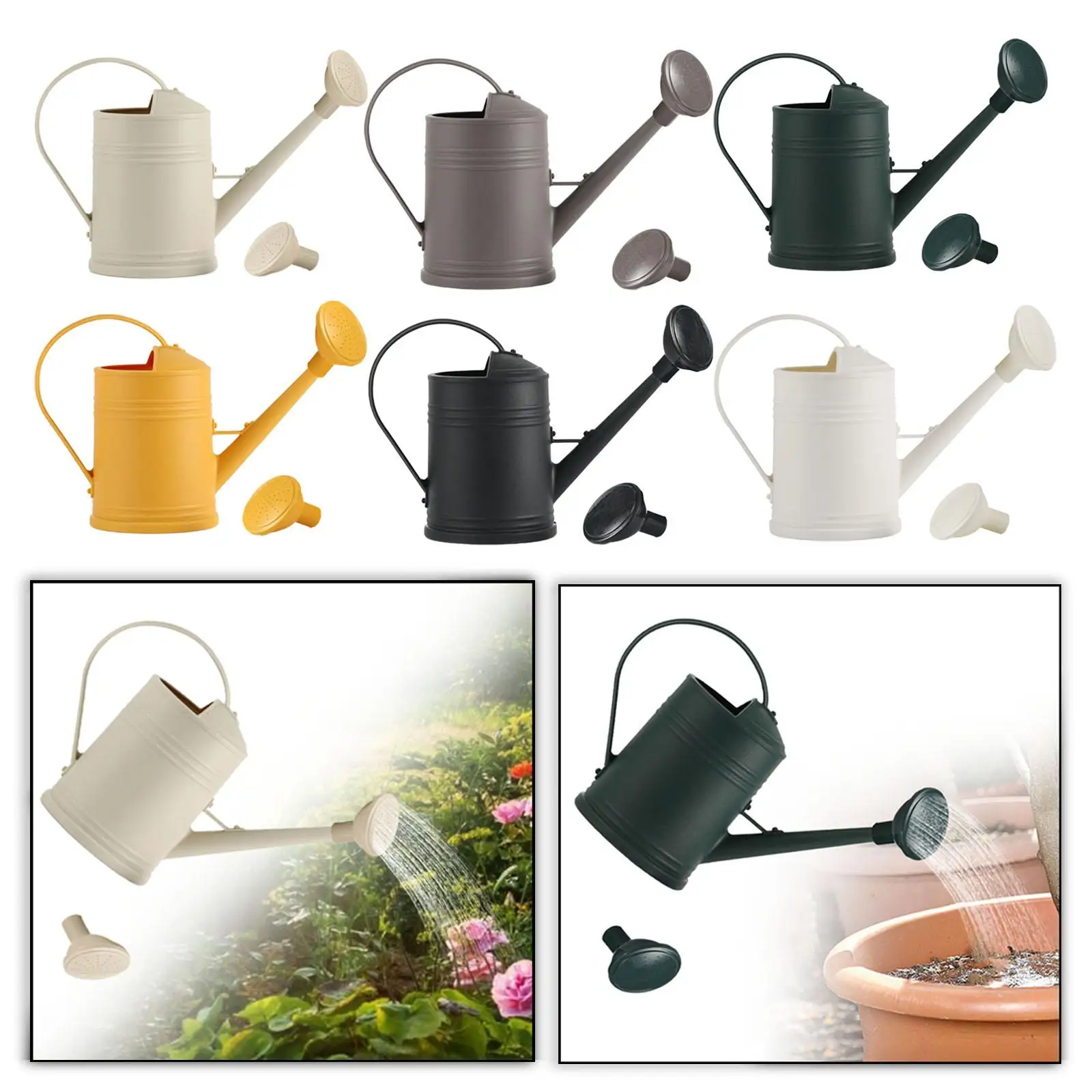 Watering Can Accessories Portable with Detachable Spout Vintage Design
