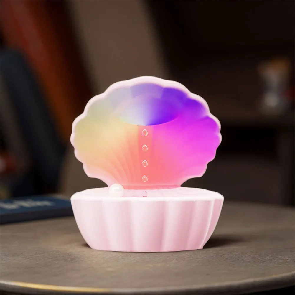 Shell Anti Gravity Humidifier Cool Mist Humidifier with BT Speaker Night Light Water Drop for Home Office