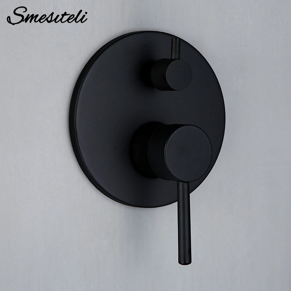 2 Function Shower devider Control Body Divide Water Wall Mounted Hot & Cold Water Ceramic Cartridge Brass Tap control Valve