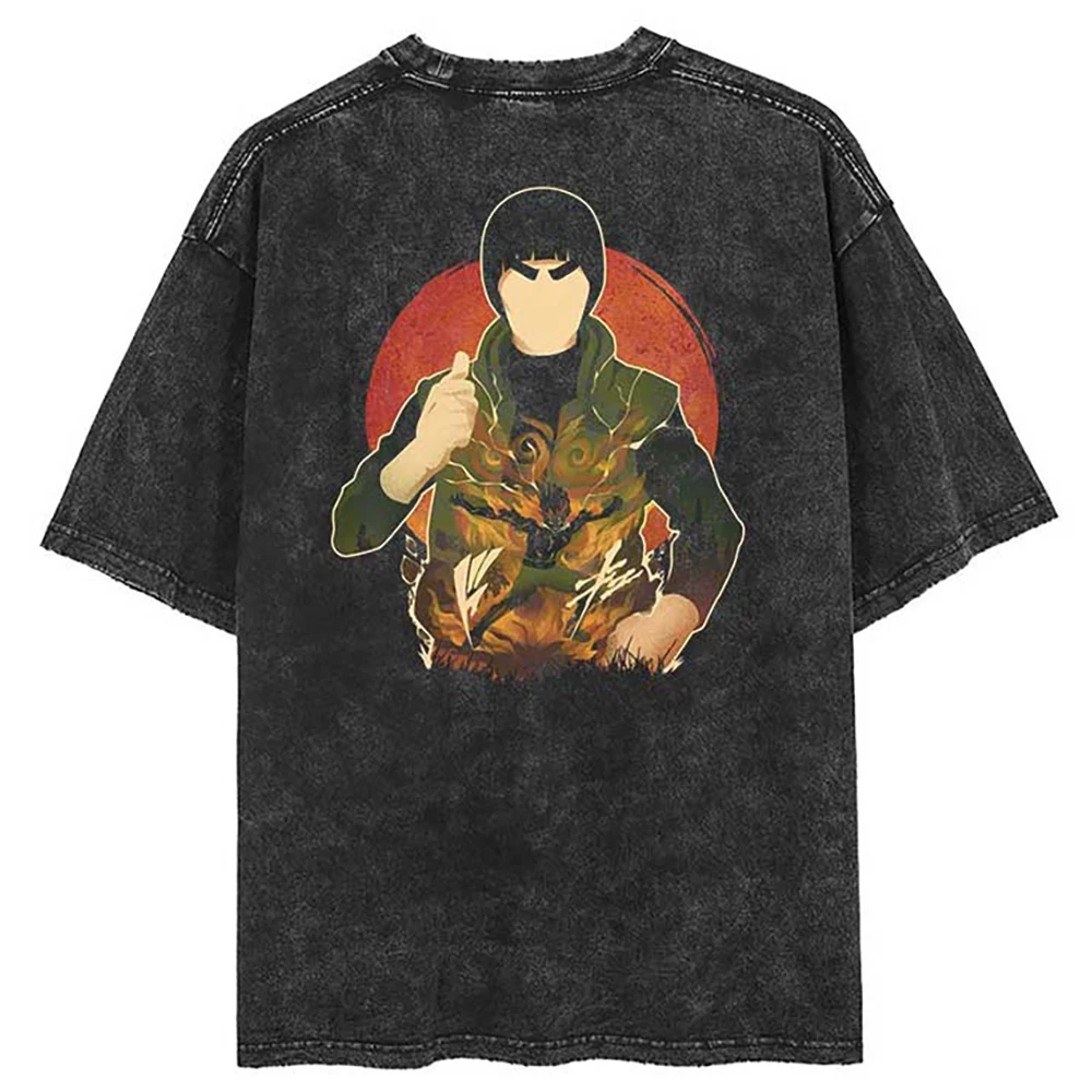 

Summer Vintage T-Shirt Men Hip Hop Streetwear Japanese Anime Naruto Graphic T Shirt Harajuku Cotton Casual Tshirt Tops Tees