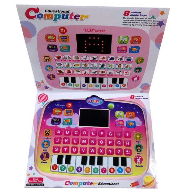 Early Childhood Education New English Tablet Learning Machine LED Light Early Education Cognitive Multi-learning Gift Children 2