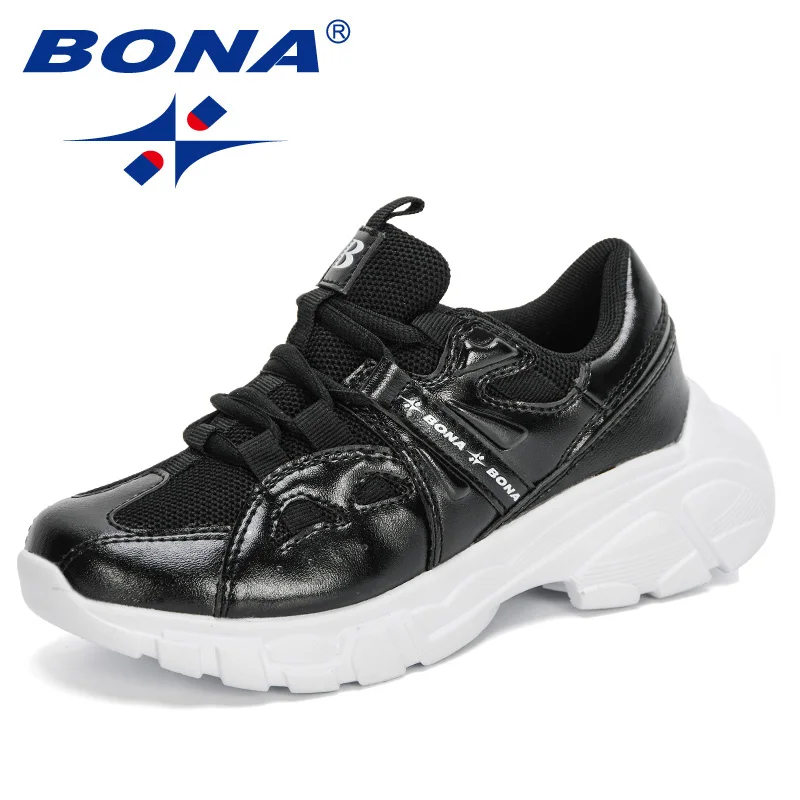 

BONA 2022 New Designers Popular Kids Shoes Child Sneakers Casual Running Trainers Boys Girls Chaussure Children Sport Footwear