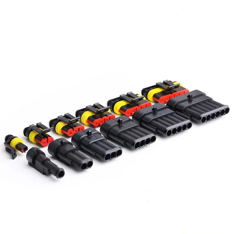Electrical Wire Connectors Kit 15 Kits Super Seal Waterproof Electrical Connectors - 2, 3 & 4 Pin Car Wire Plugs Wire Connector Kit - Foto 5