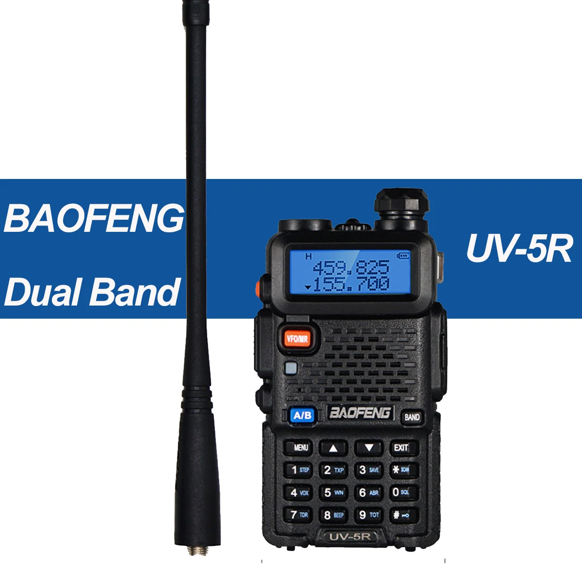 

Baofeng uv 5r Radios Walkie Talkie 5W 10KM Dualband Two-Way radio VHF/UHF 136-174MHz &400-520MHz FM Portable Transceiver