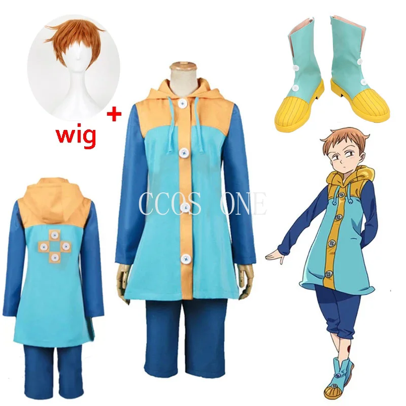 

Kostum Cosplay Sin Of Sloth Harlequin King The Seven Deadly Sins Nanatsu No Taizai Set Lengkap Dan Wig Untuk Pria Dan Wanita