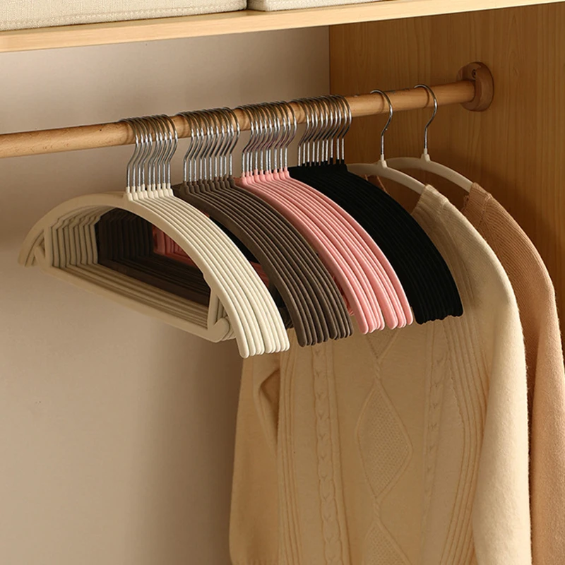 Cintres 10 Pièces Cintres Antidérapants Sans Bosse D'épaule