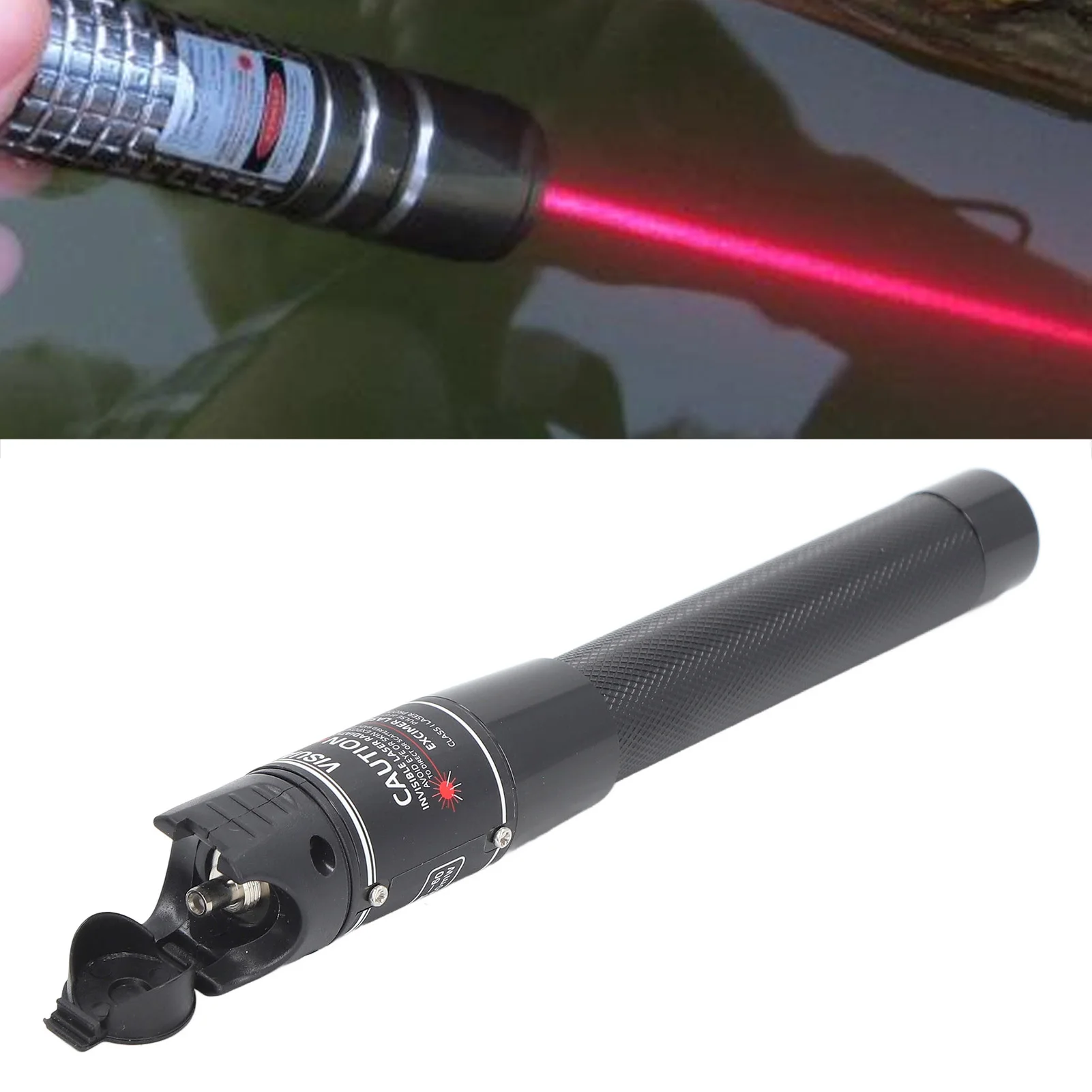 DAXGD Localizzatore di Guasto Visivo, 10 MW Penna Tester per Cavo in Fibra Ottica, Universale da 2.5 mm Adattatore da SC/FC/ST, Tester per Fibra Ottica per telecomunicazioni CATV, Cavi di Rete