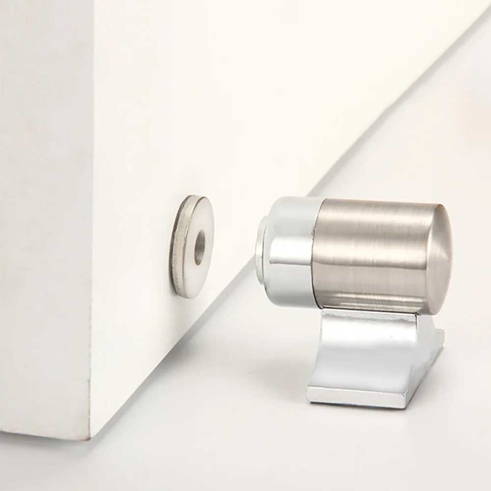 Strong Manetic Door Stopper Zinc Alloy Invisible Floor Door Holder Catcher for Toilet Bathroom Wall Protector Furniture Hardware