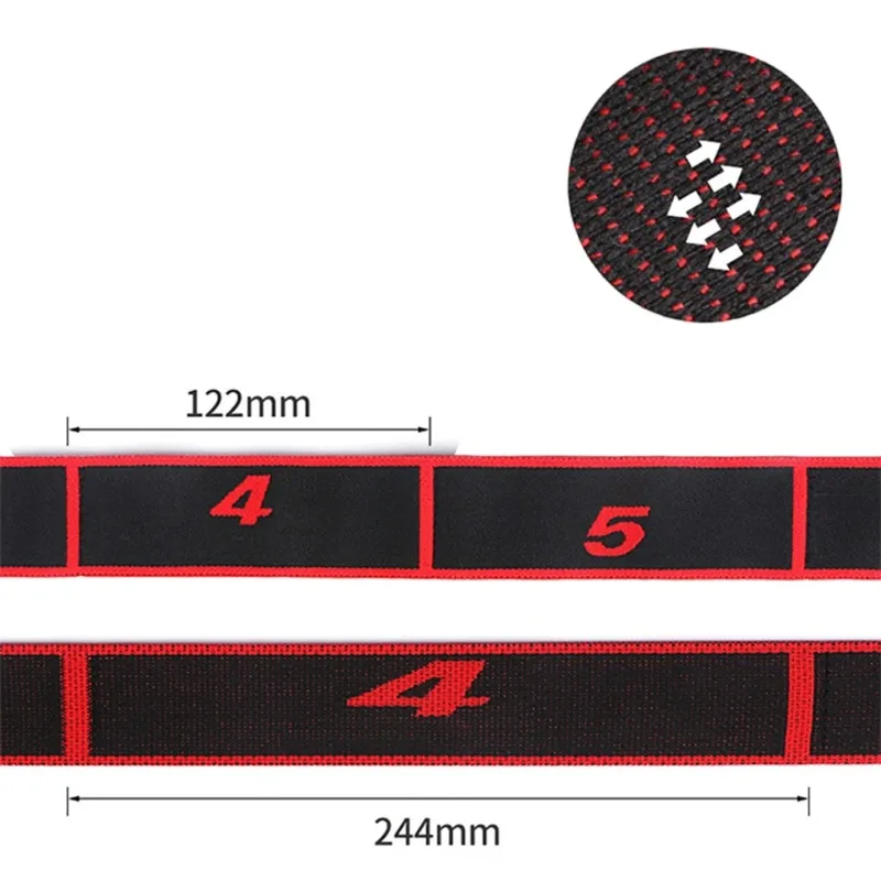 High Elasticity Yoga Stretch Resistance Bands - Multi-Segment Stretching and Fitness Belt