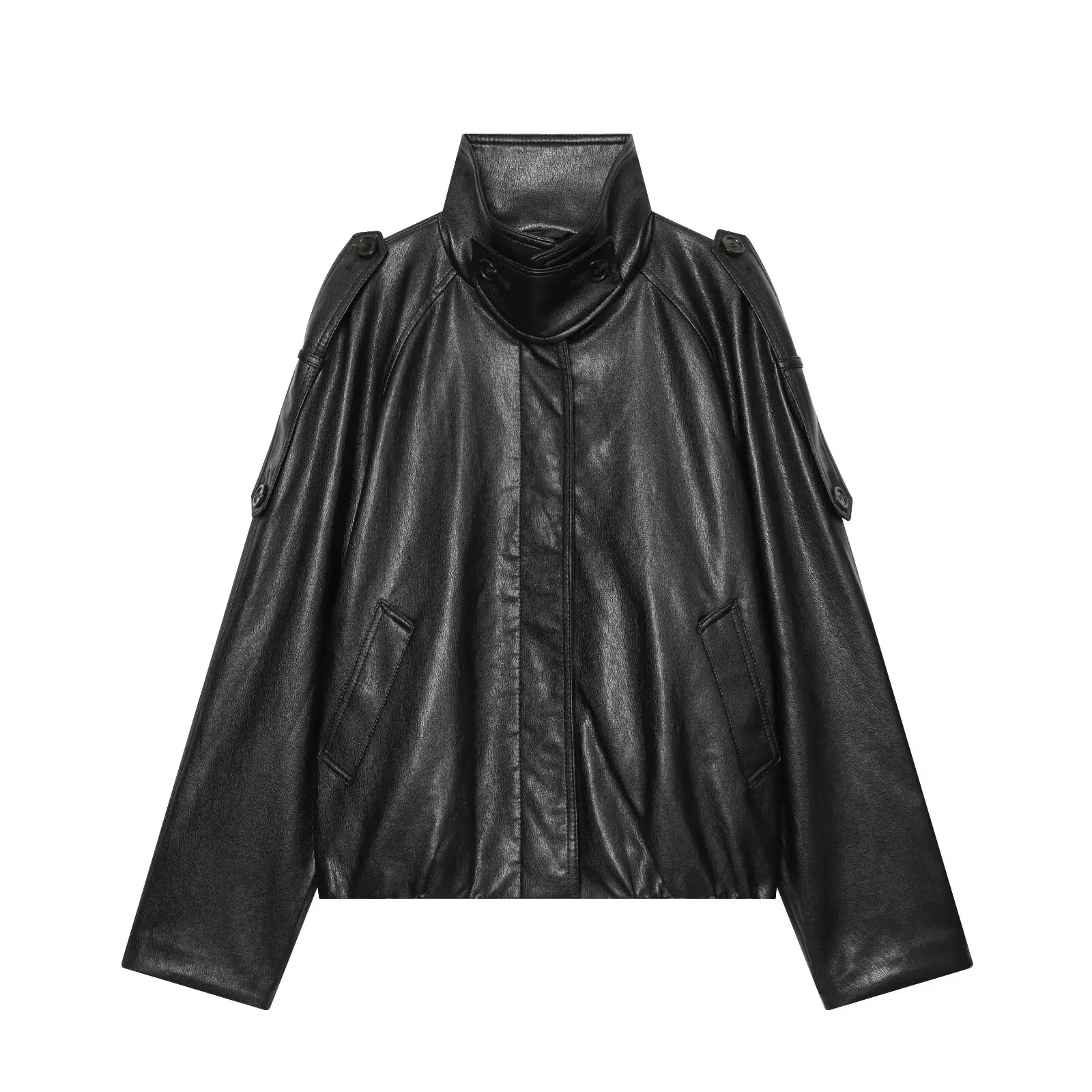Leather Jackets Women's Pu Coat 2026 zanaban Long Sleeve Jackets Streetwear Fashion Chic Outwear Elegant Casual Loose Jackets