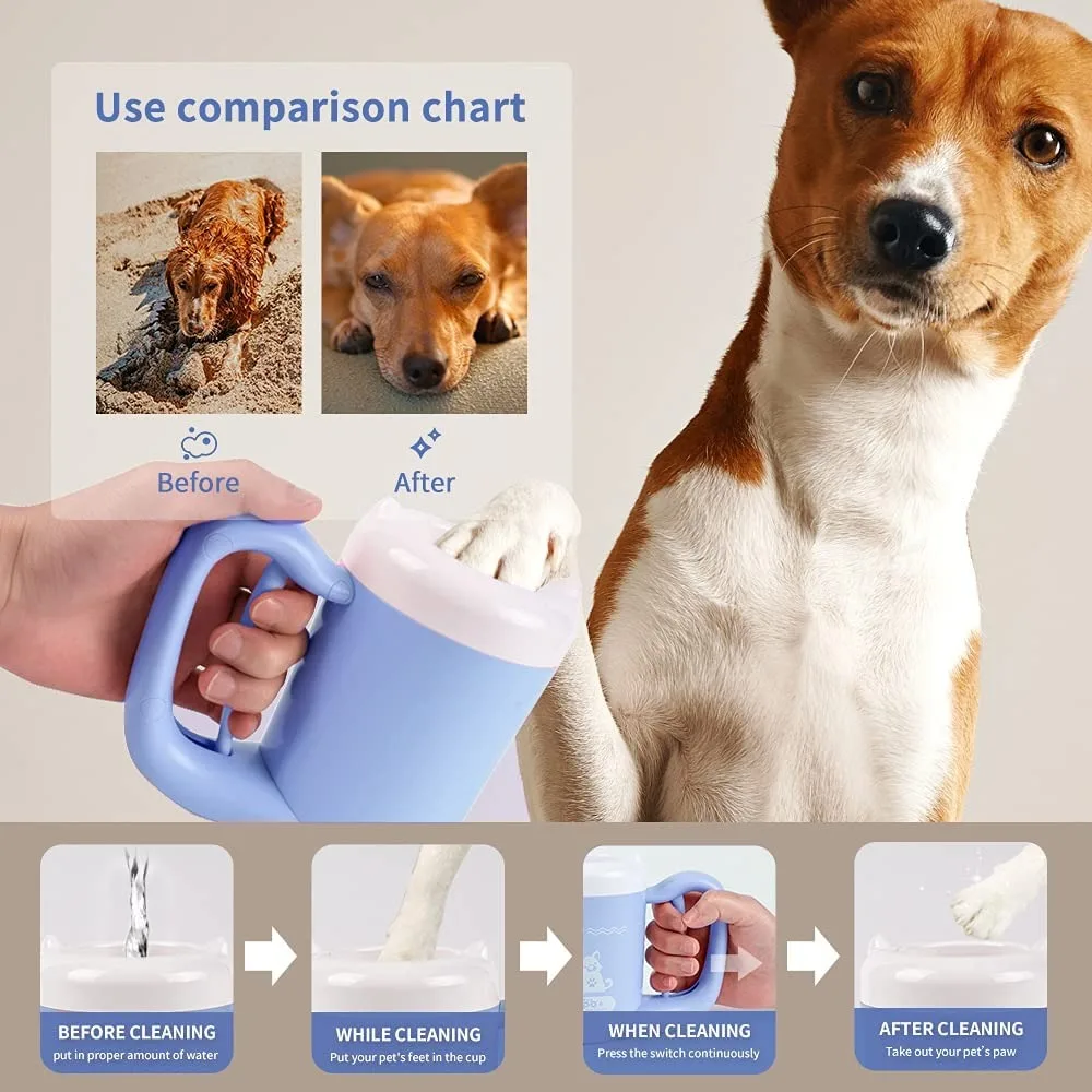 1pc Pet Paw Cleaner, Deep Cleaning For Dog & Cat, Foot Pad Care