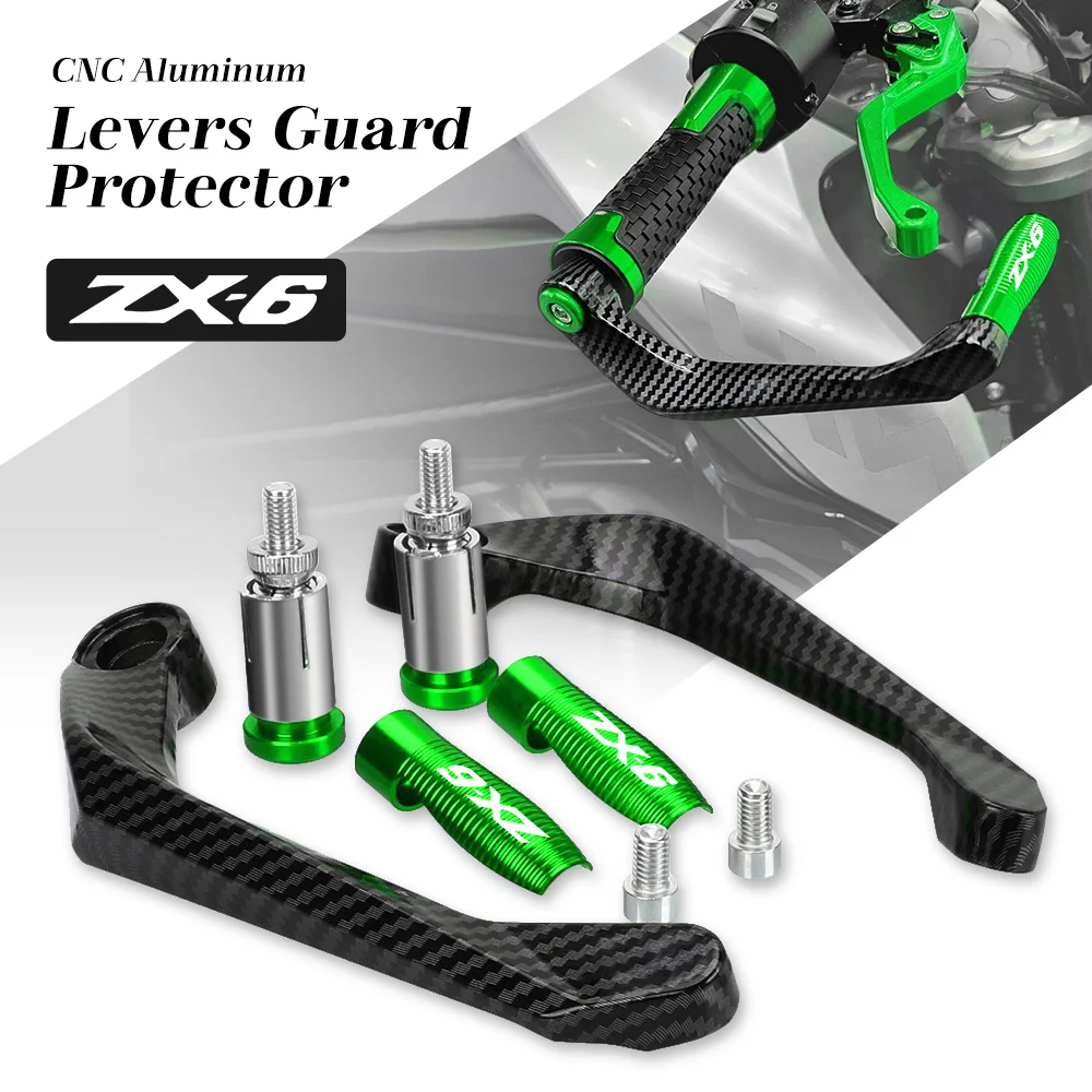 

Универсальный мотоцикл для KAWASAKI ZX6 ZX6R ZX6RR ZX-6R ZX-6RR 2000-2020 2021 рычаг защиты руля тормоза сцепления Рычаги защиты