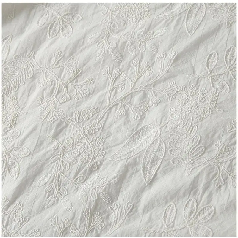 Luxurious 3D French Embroidered Fabric