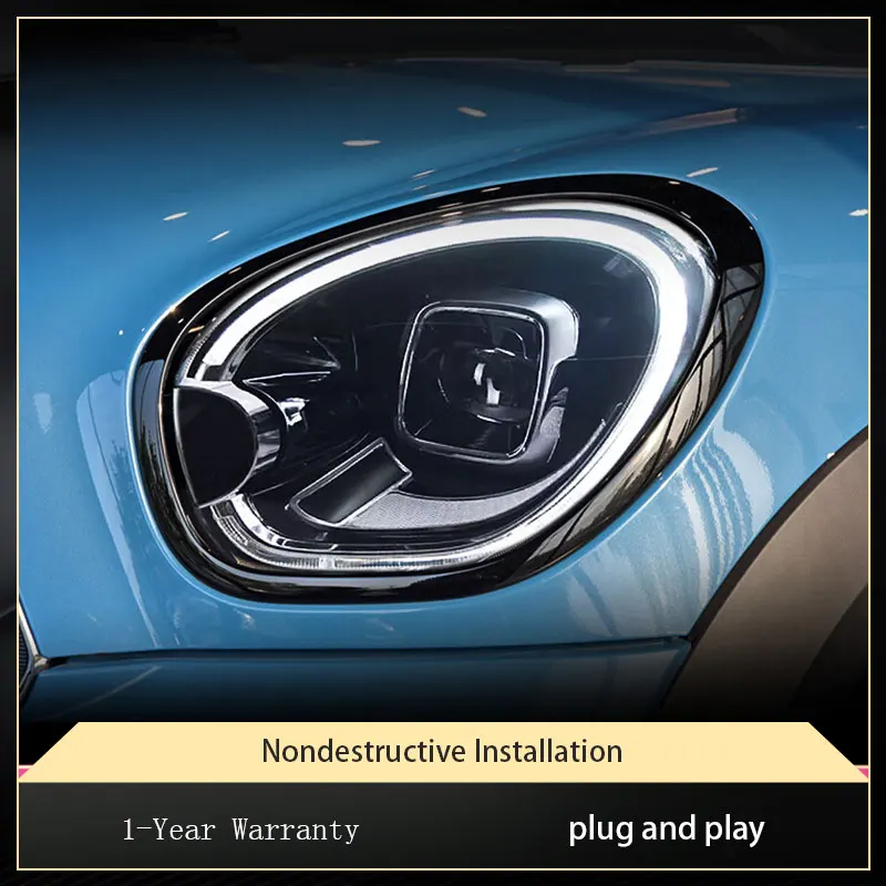 

Мощные фары для автомобилей BMW MINI 2011-2016 Countryman R60, передняя лампа, проектор, линза DRL, полный цвет, сигнал поворота, автомобильный аксессуар