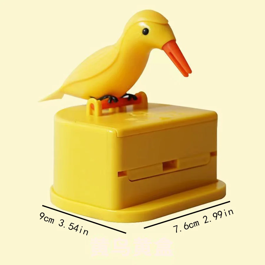 1Pc New Small Bird Toothpick Container Automatic Toothpick Dispenser Toothpick Holder Home Decoration Kitchen Accessories