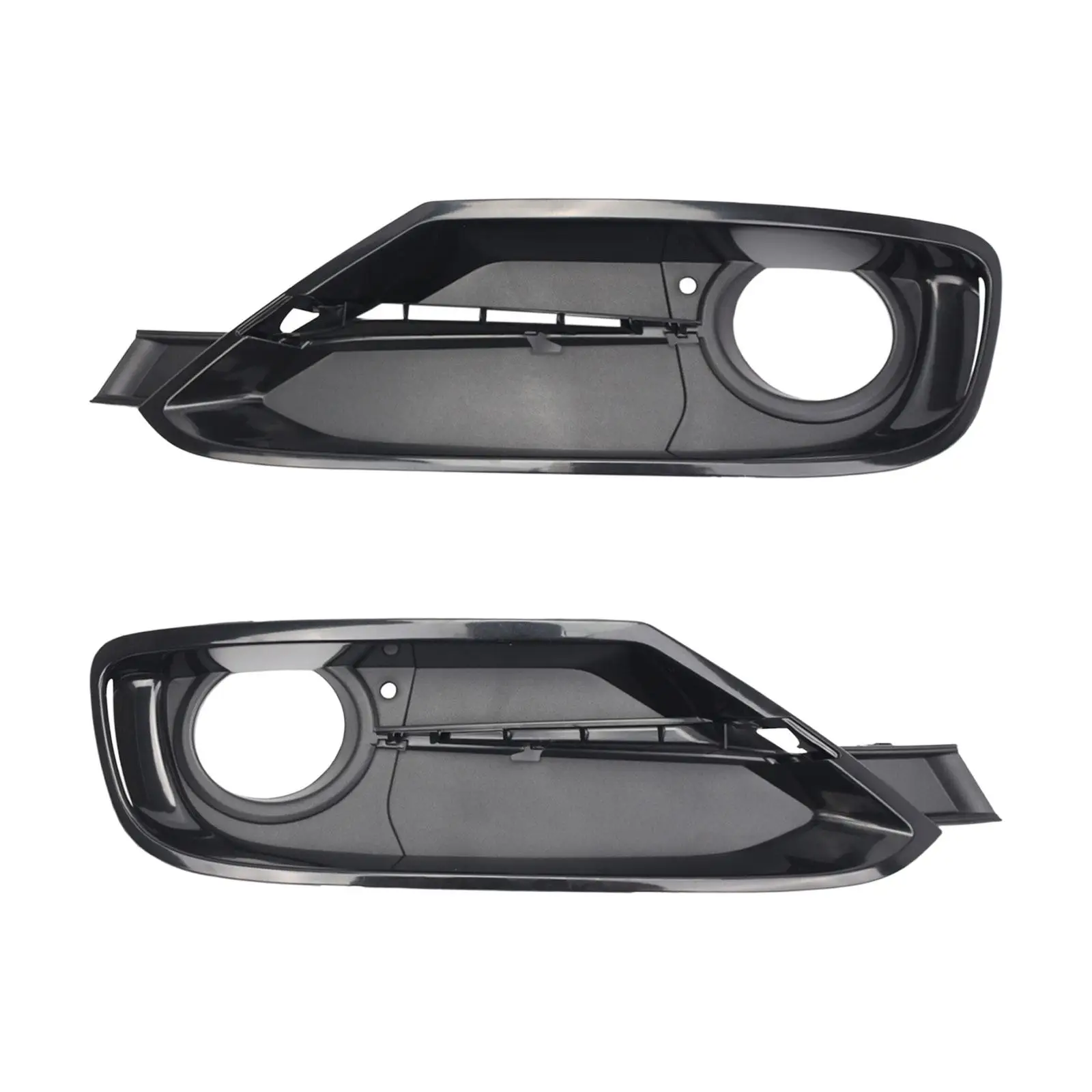 BMW 320i 2013-2015 Front Left Fog Light Cover - Black ABS Lower Bumper Insert