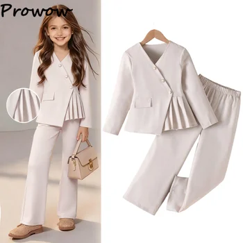 Girls Blazer Trouser Set 1