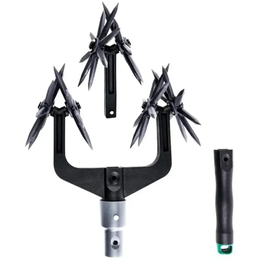 Garden Tiller BARAYSTUS Rotary Cultivator Retractable Long Handle Cultivator Weatherproof Garden Cultivator... Tiller For Gardening