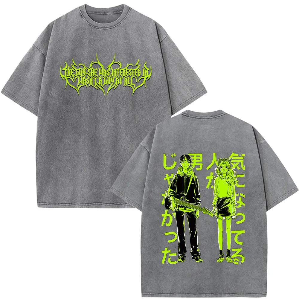 Vintage Washed Harajuku Cotton Casual T-Shirt - Unisex Clothing Top