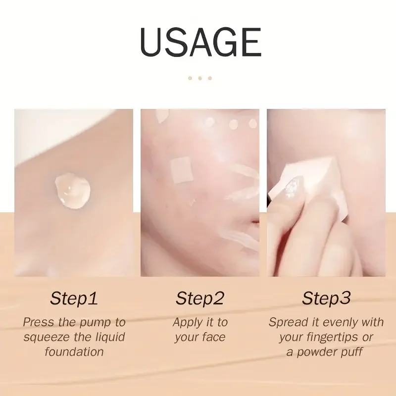Waterproof BB Cream Full Coverage Liquid Foundation Long-Lasting Concealer & Illuminating Suitable for All Skin Types cosmetics bb cream