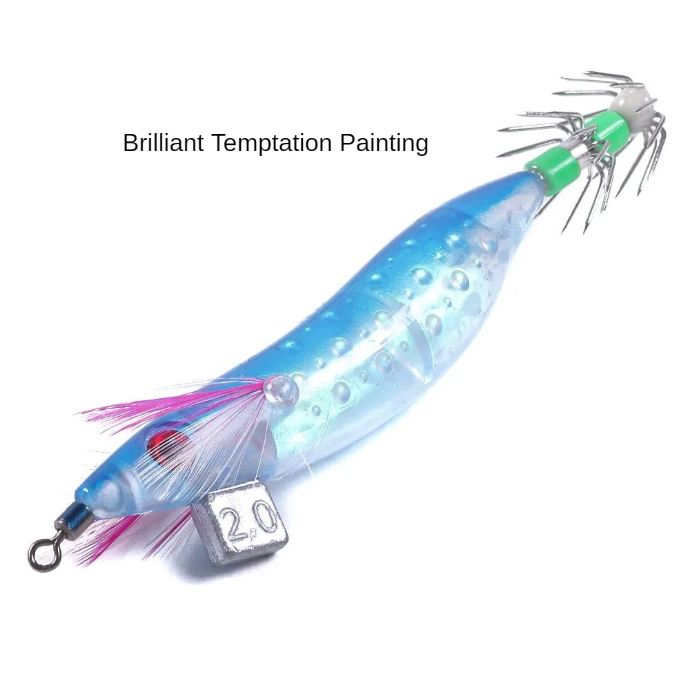 

Крючок для кальмара из пластика, длительный срок службы, имитация рыбьего глаза, острый крючок для рыбы, высокая стабильность, двухслойный крючок для зонта