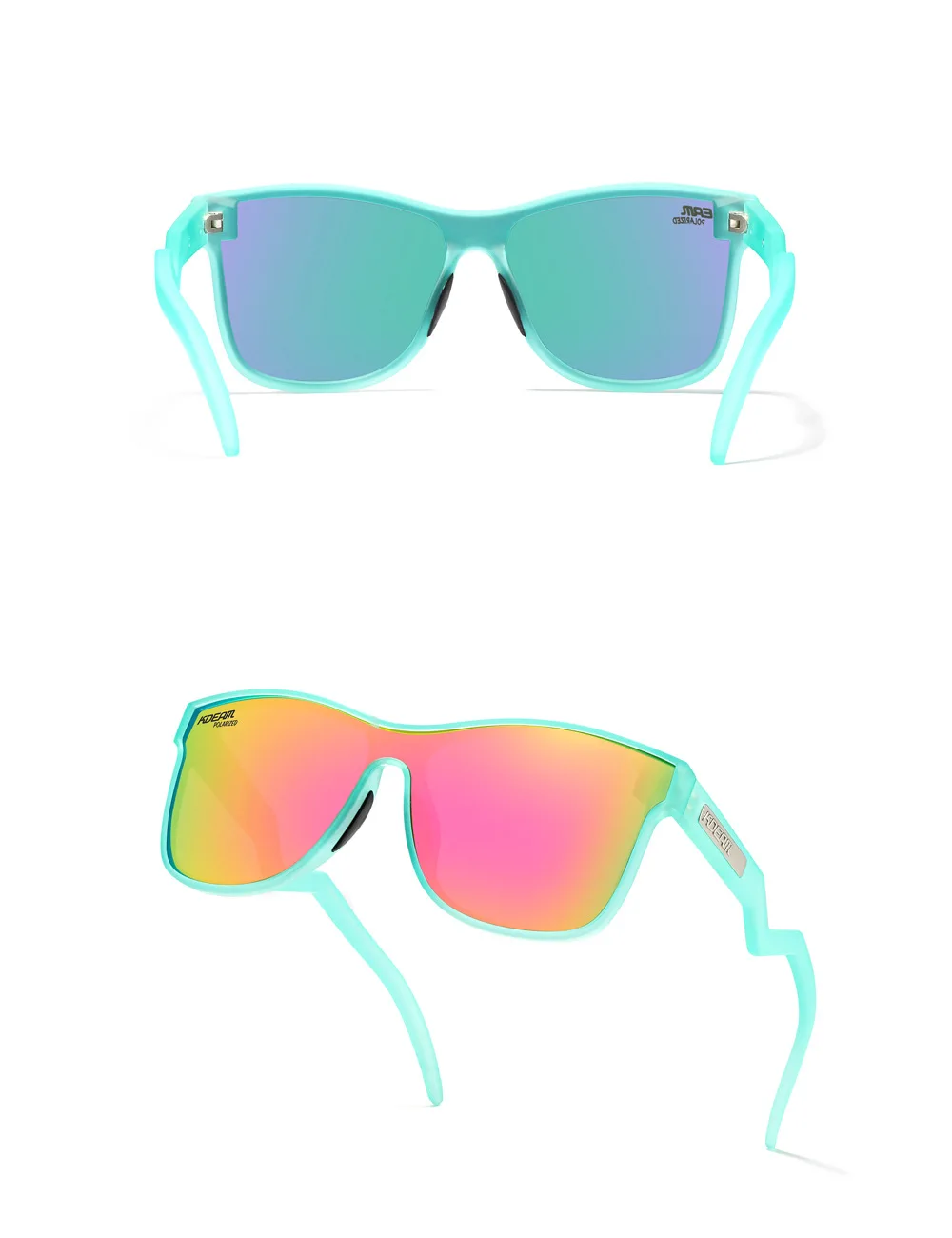 Kdeam 1,2mm polarisierte Sonnenbrille ultraleichte tr90 Herren Outdoor Sport bunte Brille 3d Metall Logo Fahrrad brille kd0809 – Detail 14