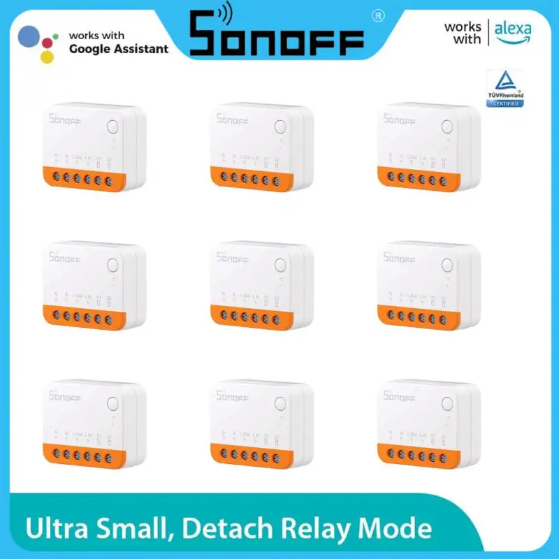 

Смарт-переключатель Sonoff Mini R4, двухсторонний, с поддержкой Wi-Fi