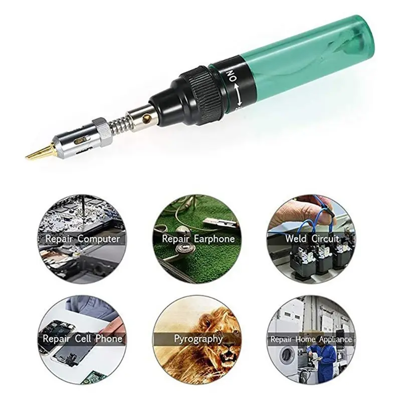 best soldering iron for electronics 1300 Celsius Butane 4 In 1 Soldering Iron Kit Portable Welding Pen Burner Blow Torch Gas Soldering Iron Cordless Butane Tip Tool gas welding equipment