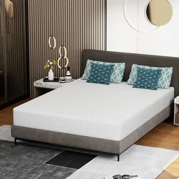 King Size 10" Memory Foam Mattress, Medium-Firm with Cooling Technology & Pressure Relief, CertiPUR-US Certified, Easy Setup