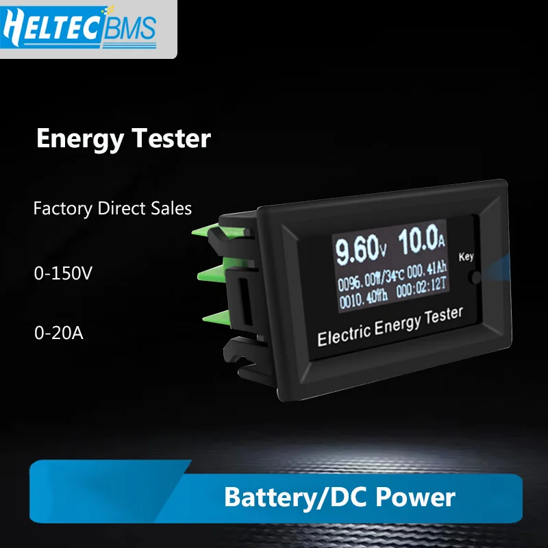 

Digital Display DC Voltage /Current Meter Head Battery Tester Electric Vehicle Power Lithium Battery Capacity Tester