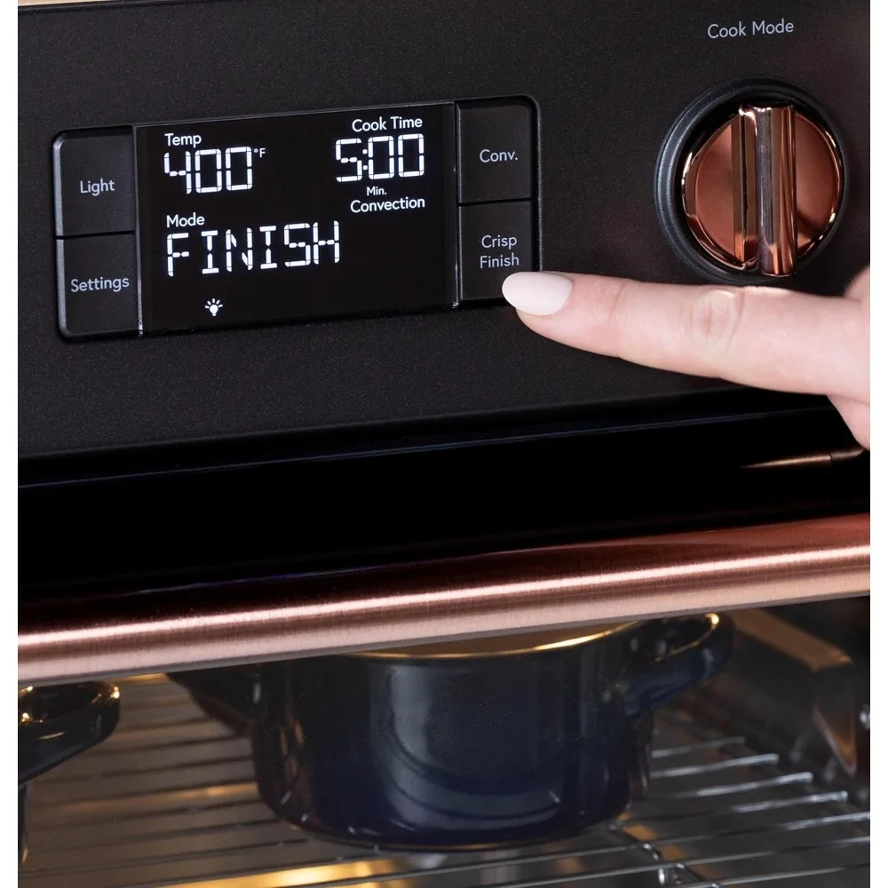 Haute couture oven with 14 basic cooking modes Smart connectivity, voice control, countertop small appliances, matte black 6