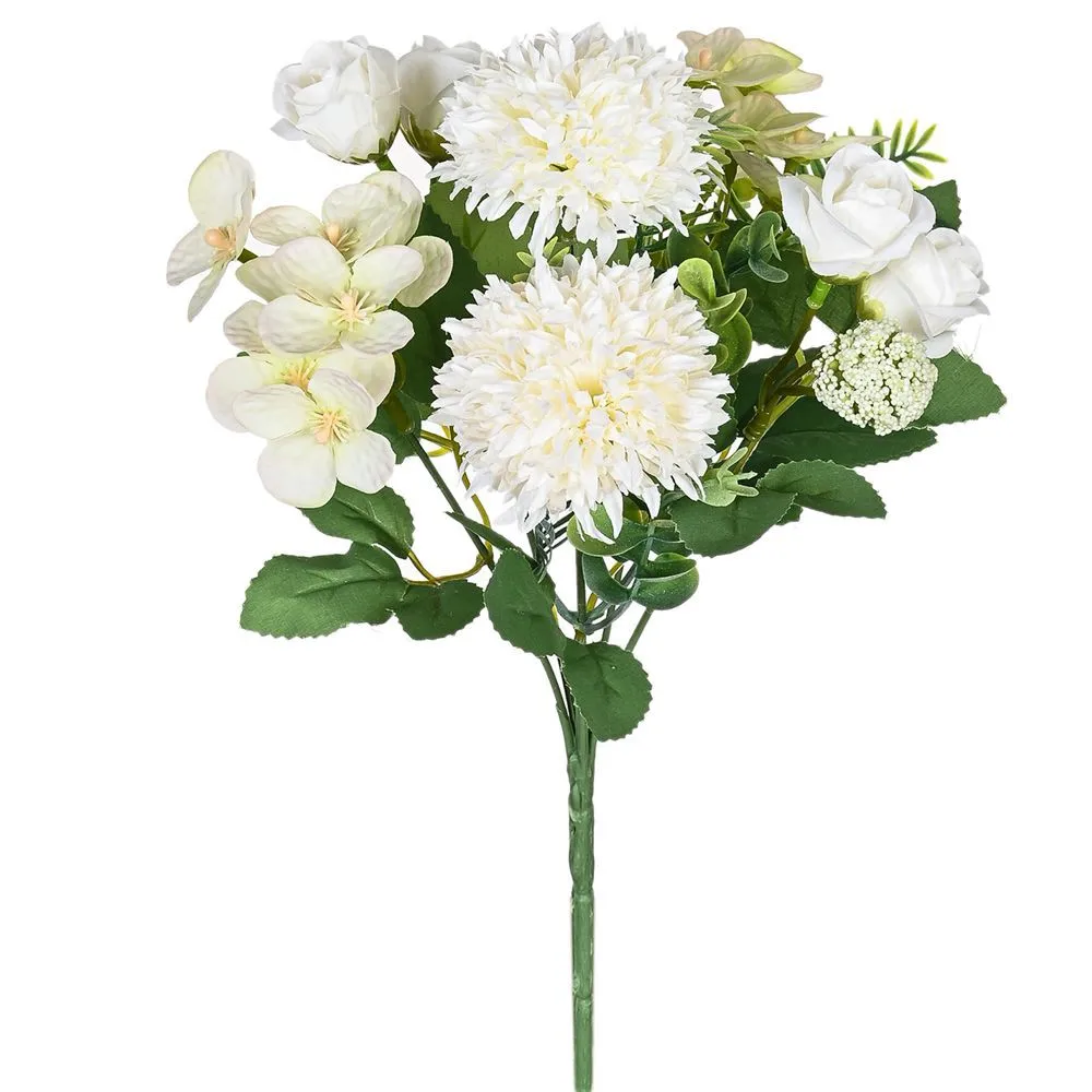 Künstliche Blumen Rose Chrysantheme Seide Hochzeit Home Room Festival Kranz Outdoor Garten Diy Geschenk Wand Dekor Fotografie Prop – Detail 2