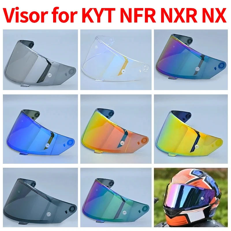 nfr Helmet Visor Shield Lens TT NFR NXR NX Full Face Helmet Motorcycle Accessories Capacete FOR KYT Visor Cascos Para
