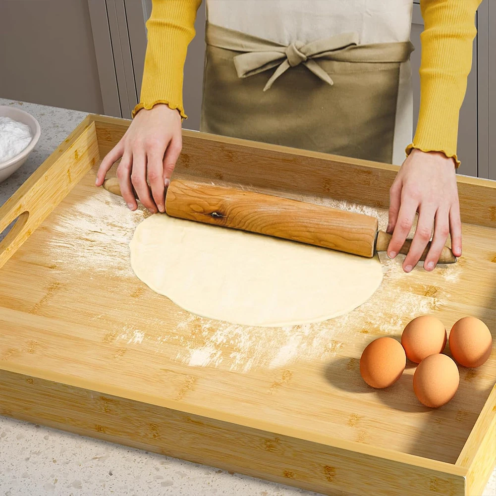 Bamboo Noodle Board Stove Cover Multi-Purpose Kitchen Sink Cover Large Charcuterie Board Stove Top Cutting for Gas Burners