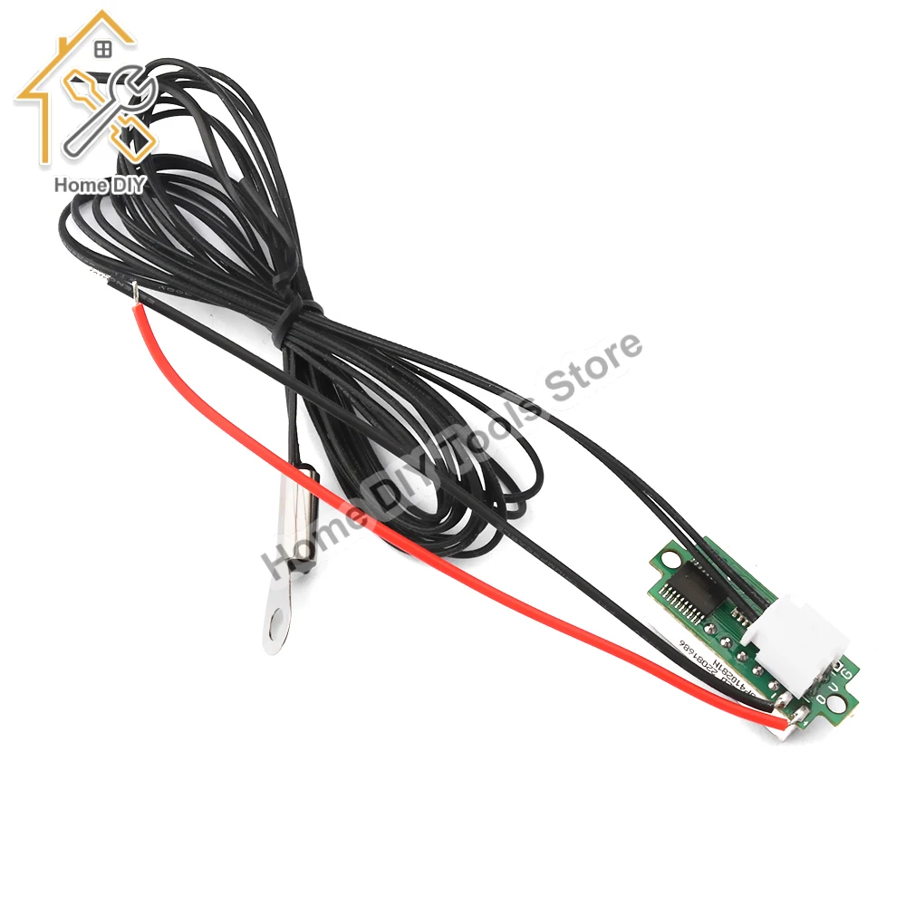 DC4-28V Digital Thermometer-50~210℃/-58~410℉ Temperature Sensor With NTC Waterproof Metal Probe