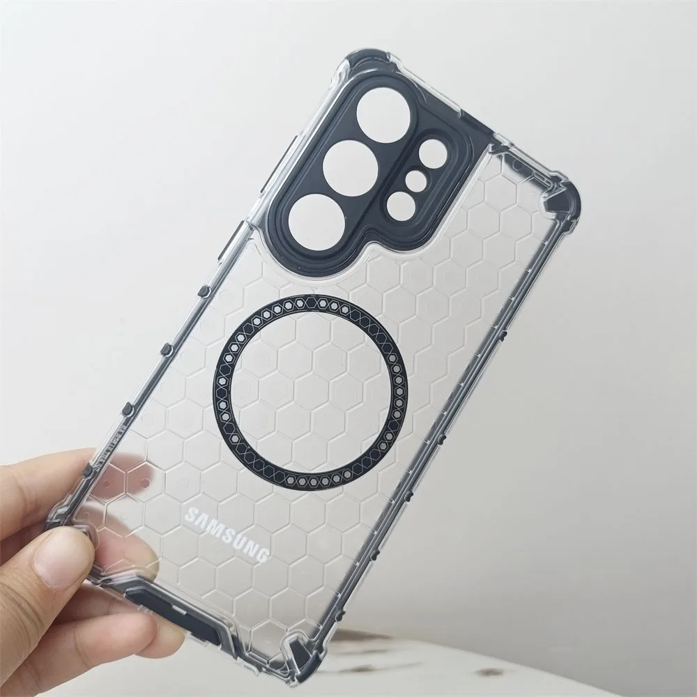 Translucent Armor Magnetic Case with Lens Protection Cover