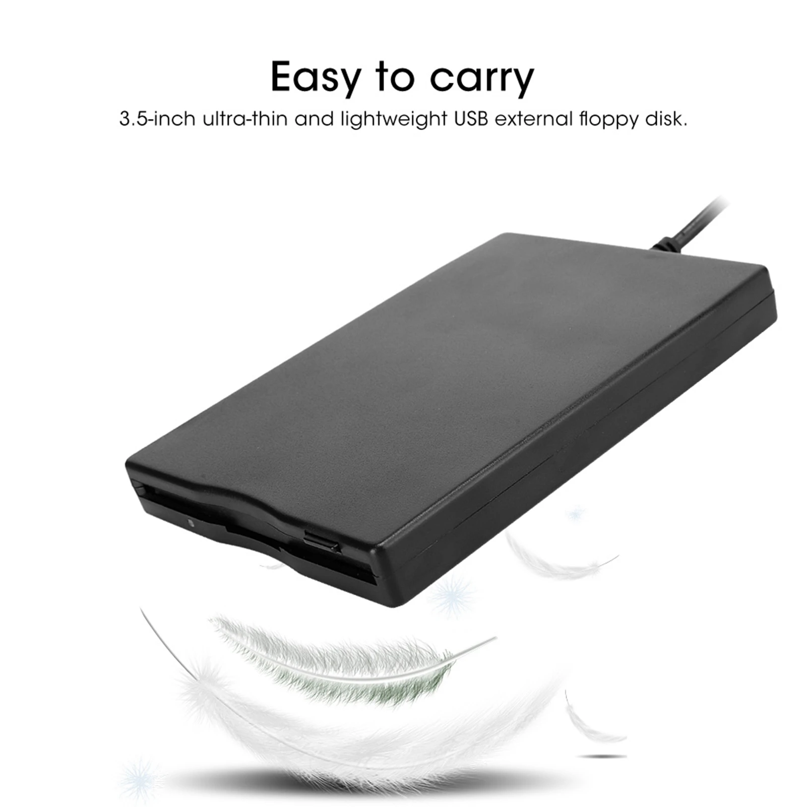 External Floppy Drive Disk Portable 3.5‑Inch Card Reader Computer Accessory External Removable floppy disk reader drive floppy drive emulator