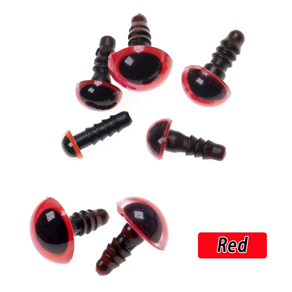 100 PZ ADESIVI 3D-Holographic Fishing Lure Eyes per legare mosche 6/8