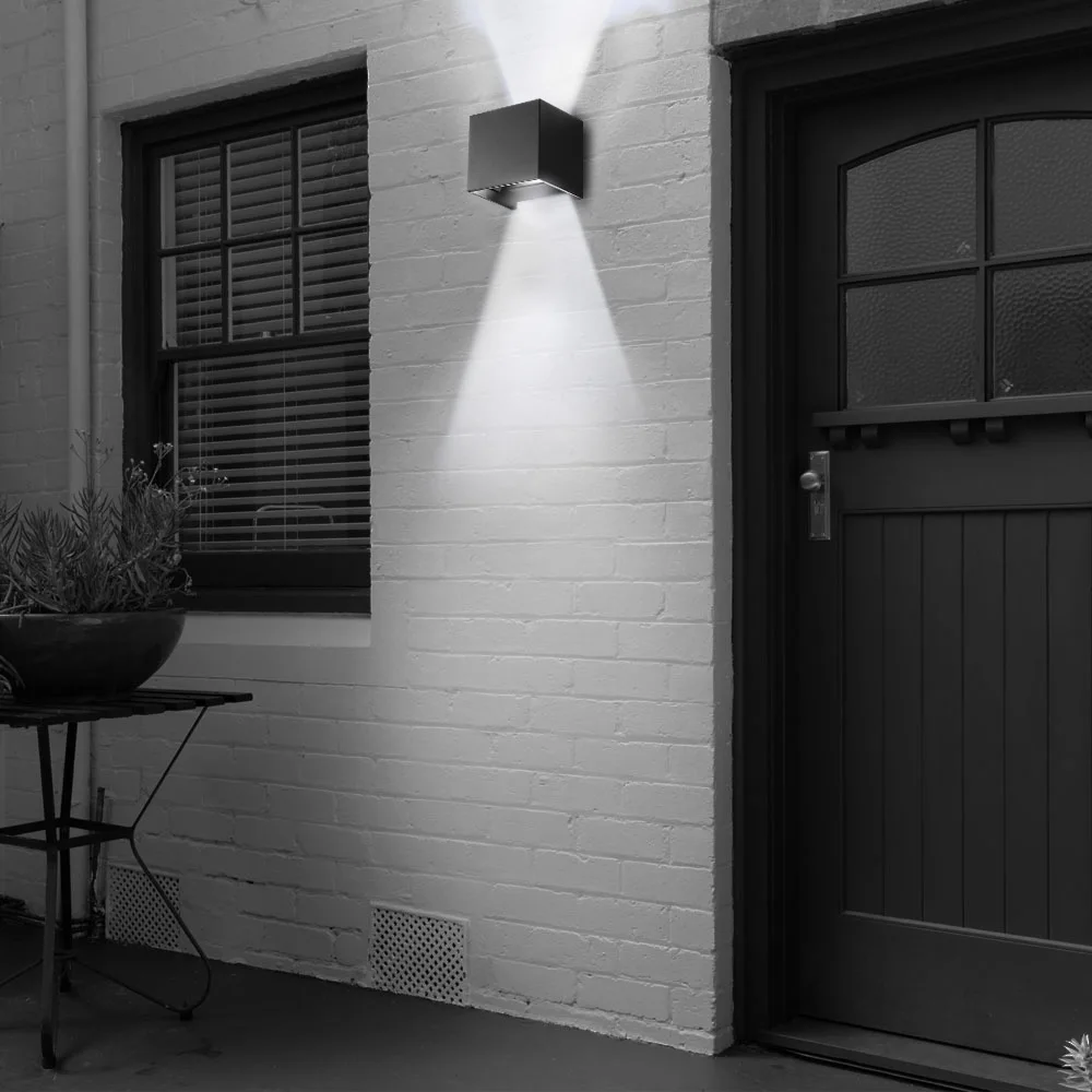 Lâmpada de Parede ao ar Iluminação para Cima e para Baixo Decoração da Escada Lâmpadas de Parede Luz da Parede Arandela Livre Interior Jardim Luzes Luminárias Alumínio 6w Led 19 Home & Garden