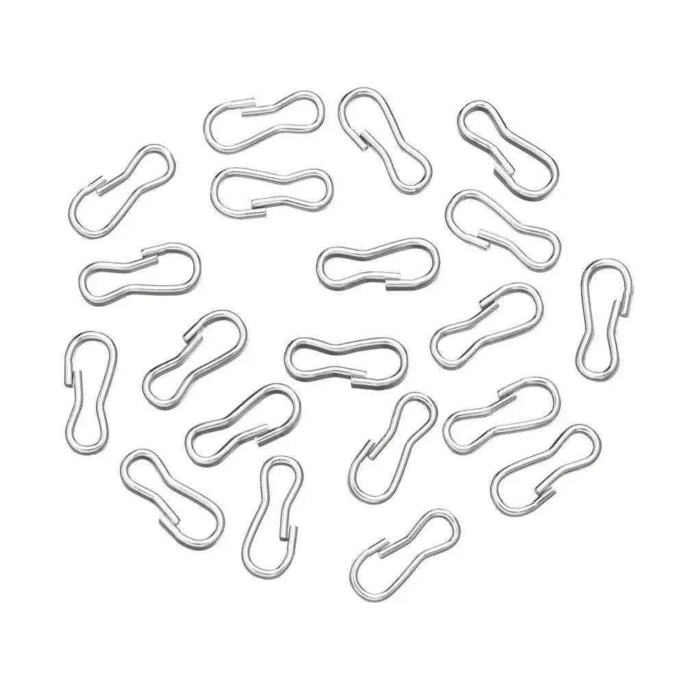 2 Colors Buckle Accessories 9mm  Bag Chain Keychain Clips Metal Buckles  Dolls Connecting