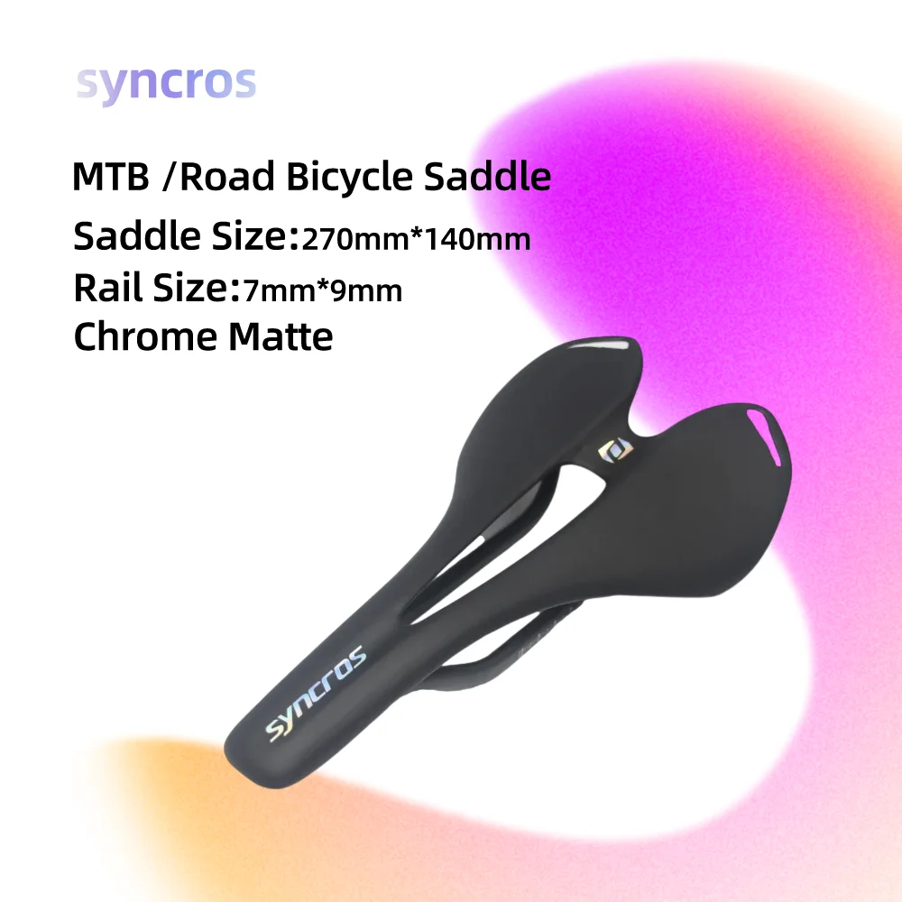 

Хромированное матовое седло Syncros для дорожного/горного велосипеда, легкие велосипедные запчасти, диаметр подседельного штыря 7x9 мм