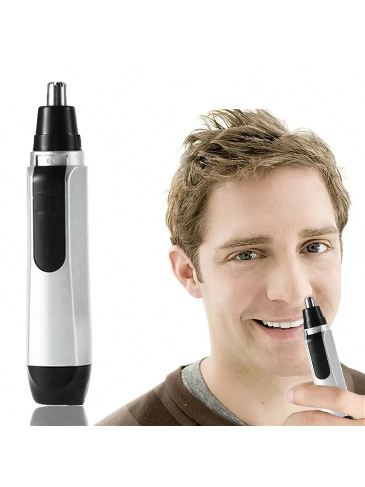 Electric Nose Ear Face Hair Removal Trimmer Fine Tune Eyebrows Noses And Ear Trimmer For Women and Men need Battery