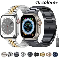 Metal Band For Apple Watch 49mm 45mm 44mm 42mm 41mm 40mm Stainless Steel Bracelet Wristband For iWatch Ultra 8 7 6 5 4 3 SE Belt