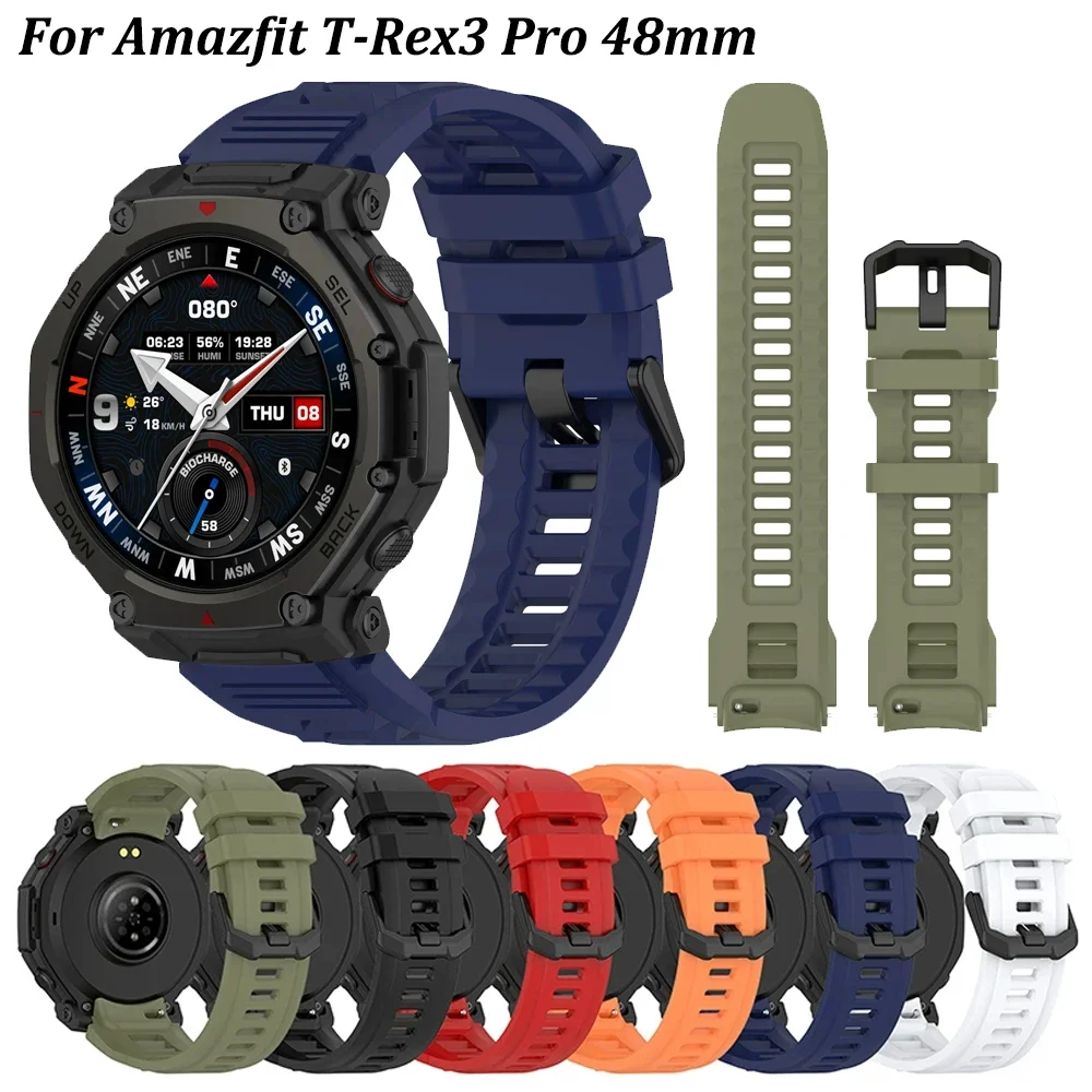 Silicone Sport Strap for 48mm Smartwatch - Premium Replacement Band & Accessories