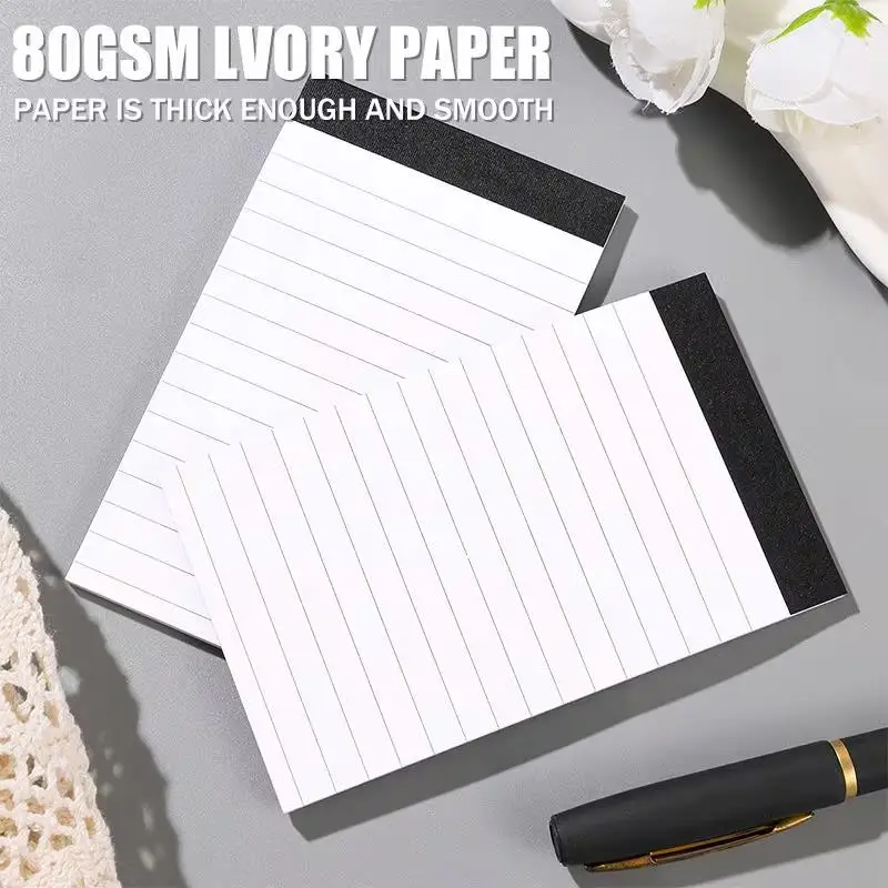 10 pezzi di taccuini tascabili A7, 30 fogli, mini blocco note per studenti, ufficio, riunioni, appunti, cancelleria portatile, accessori per ufficio - immagine 4