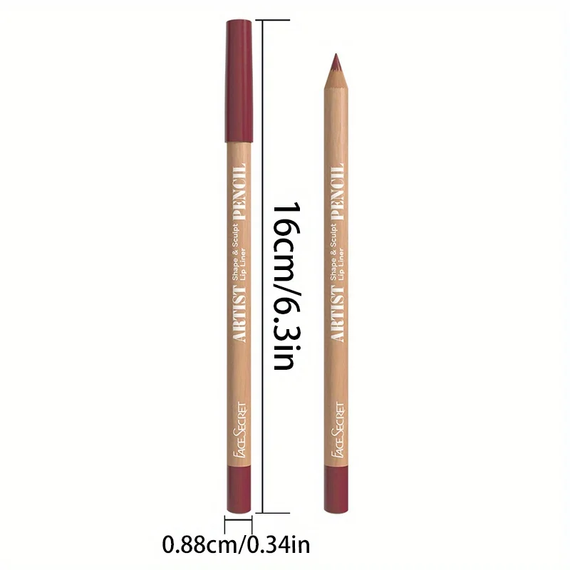 3Pcs Long-Lasting Velvet Lip Liner Matte Lipstick Waterproof  Perfect Gift for Valentine's Day, Lip Liner Set 4