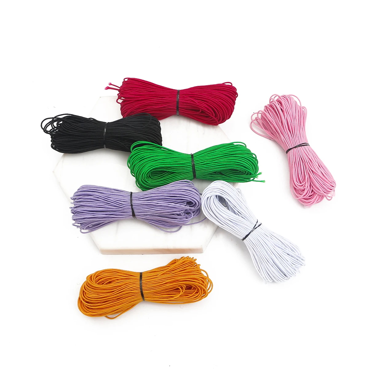1mm 25M/Lot Loose Elastic Beading Cord 10 Color To Selection elastiques couture For Handmade Sewing Accessories