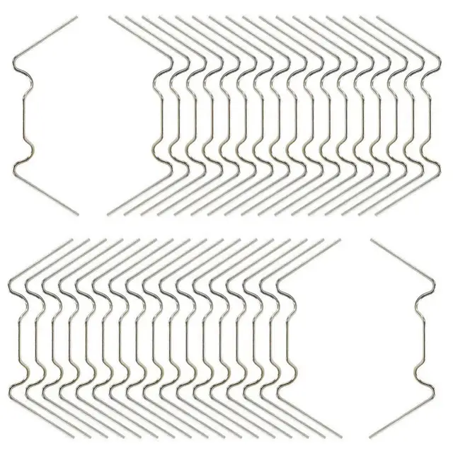 Zöld 100Db W-Típusú Üvegházhatású Üvegrugó Huzal Üvegezés Átfedési Klipek Rögzítő Bilincsek - Image 4